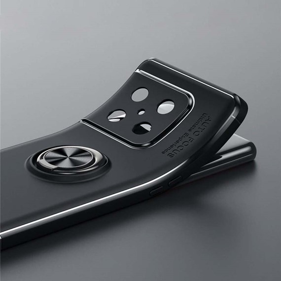 CaseUp OnePlus 10 Pro Kılıf Finger Ring Holder Siyah Rosegold 3